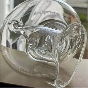 Murano Master Glass Blower Gino Cenedese Signed Conch Shell Heavy Paperweight